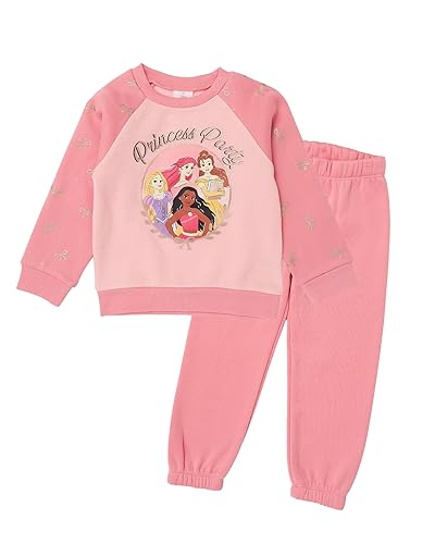 Disney Princess Toddler Girls Crewneck Sweatshirt and Jogger Pants Set