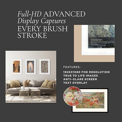 Miniatura 7 de Canvia Smart Digital Canvas Display and Frame - for Fine Painting, Wall Art, NFTs, Personal Photos &amp; Videos - Advanced HD Display, NFT