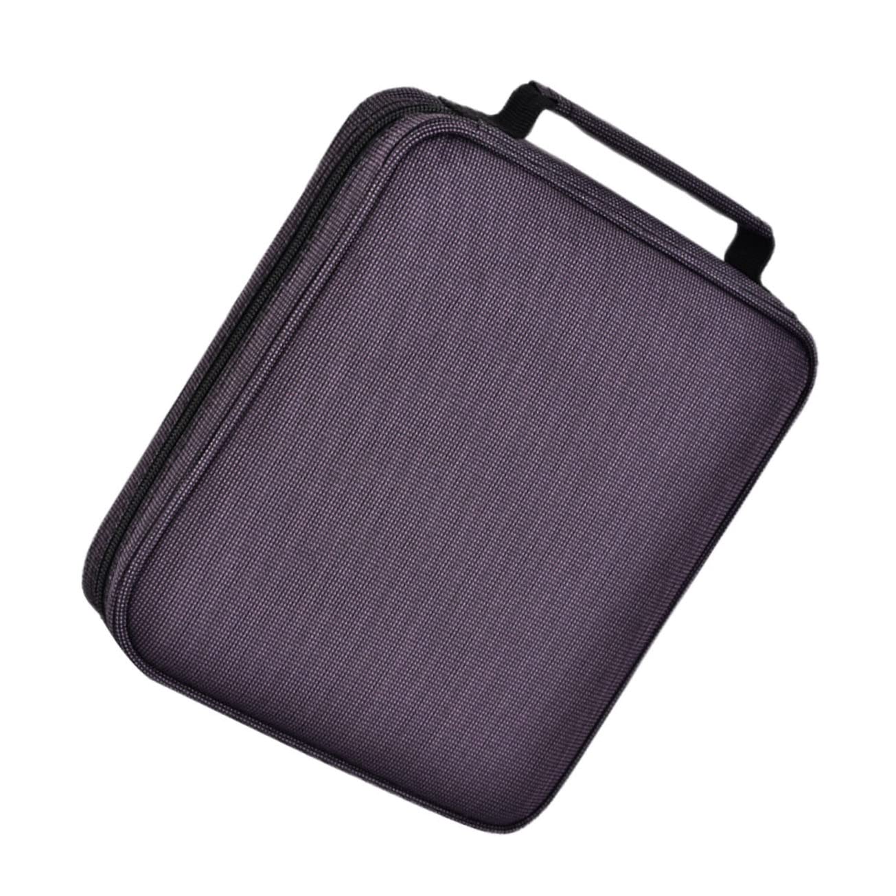 Estuche Multifuncional para Lápices de Dibujo, Gran Capacidad, Púrpura