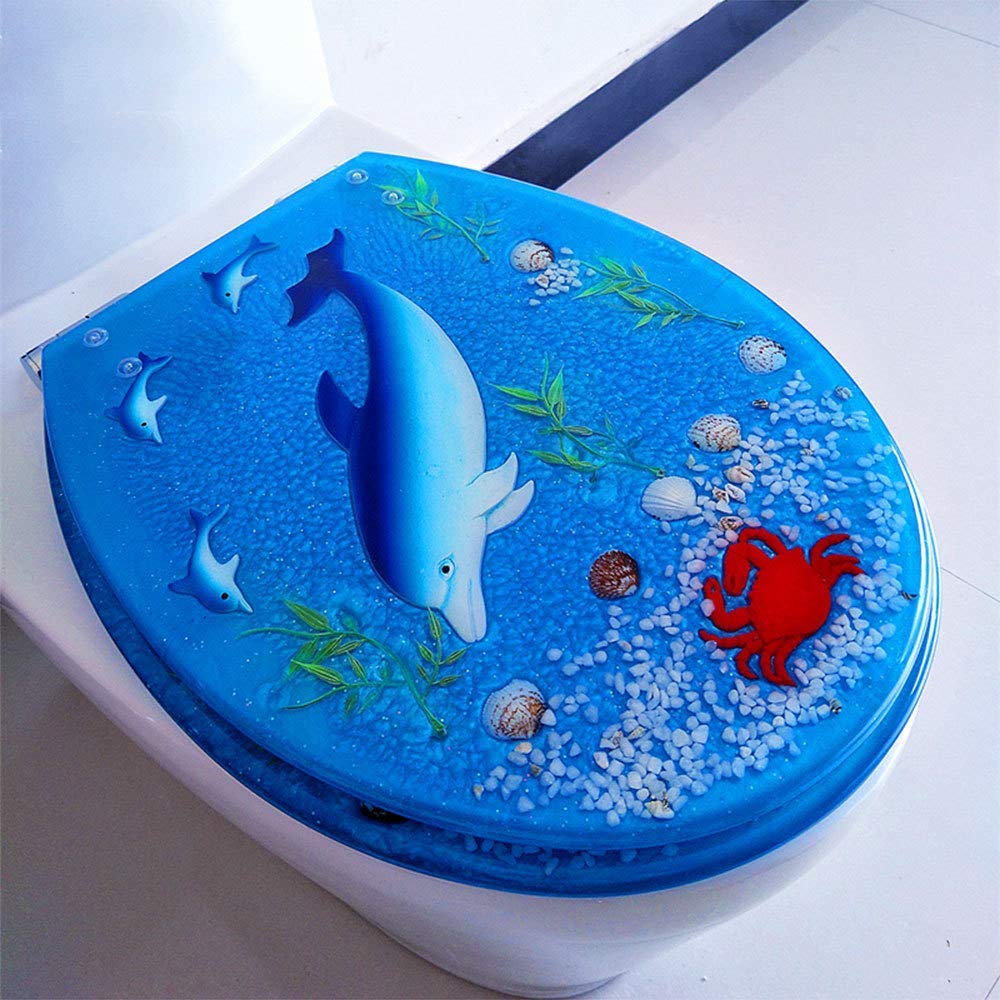 Siège de toilette en résine universel de types U V O pour salle de bain