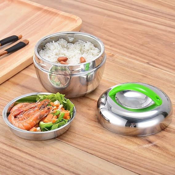 Lunch Bento Box,1000ML Stainless Steel Thermal Lunch Container Portable Insulated Container for Office Workers Thermal Container Hot Food Container