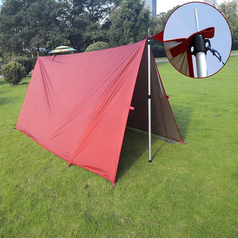 Bostar 2 Pcs Palo Toldo, Ajustable 120-300CM, Acampada Accesorios Tienda, Extensible Toldo Aluminio para Camping, para Campaña Familiar Carpas Plegables Impermeables, Toldos para Furgonetas Camper