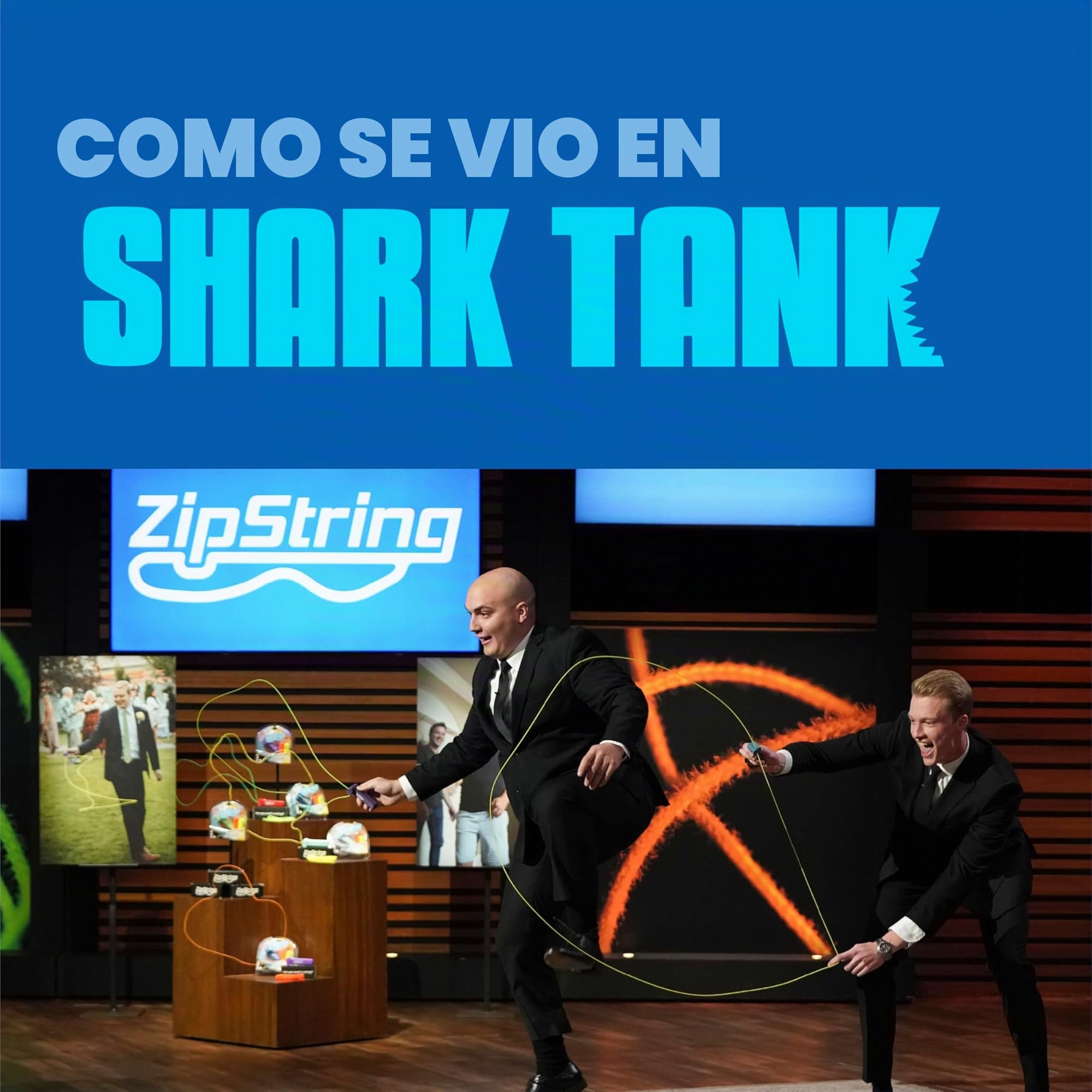 ZipString Original - Como se ve en Shark Tank - Juguete clásico lanzador de cuerda - Vuela un bucle de cuerda en el aire para trucos y diversión infinitos