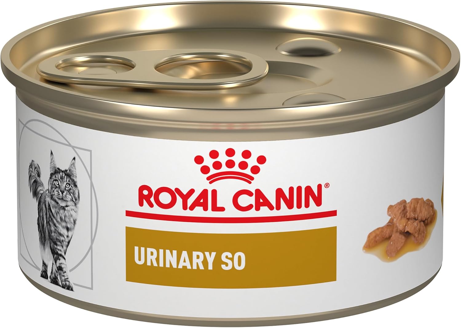 Royal Canin Veterinary Diet Feline Urinary SO Adult Morsels in Gravy Cat Food, 3 oz (Pack of 24)