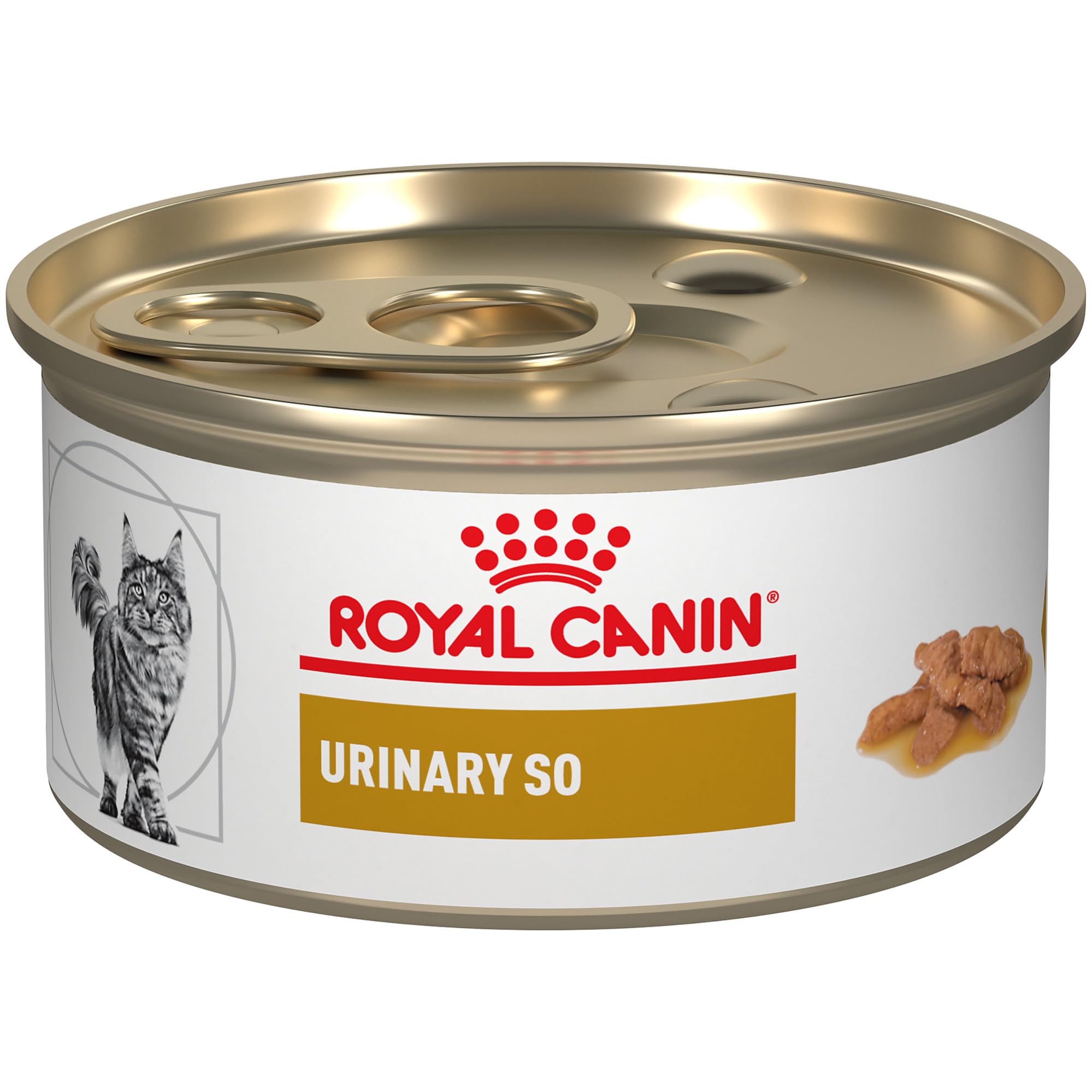 ROYAL CANIN Veterinary Diet Feline Urinary SO Adult Morsels in Gravy Cat Food, 3 oz (Pack of 24)
