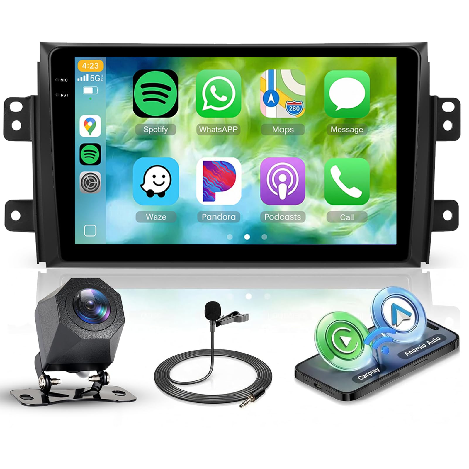 Amazon.com: 4G+64G for Suzuki SX4 2006-2013 Android 15 Car Stereo