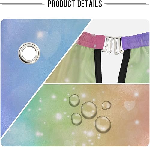 Miniatura 4 de Magic Glitter Rainbow Barber Cloth Cape Barber Shampoo Cape, Hair Cape for Haircuts