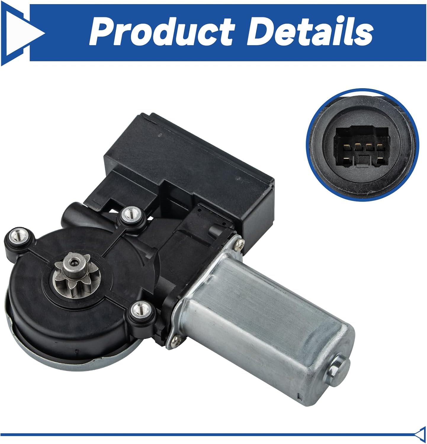 Obaee Power Window Lift Motor Front Left Driver Side Compatible with Toyota Camry, Highlander, RAV4 2001-2007, Lexus LS430, ES300, ES330 2001-2006, Replace 8572033130, 8572033140