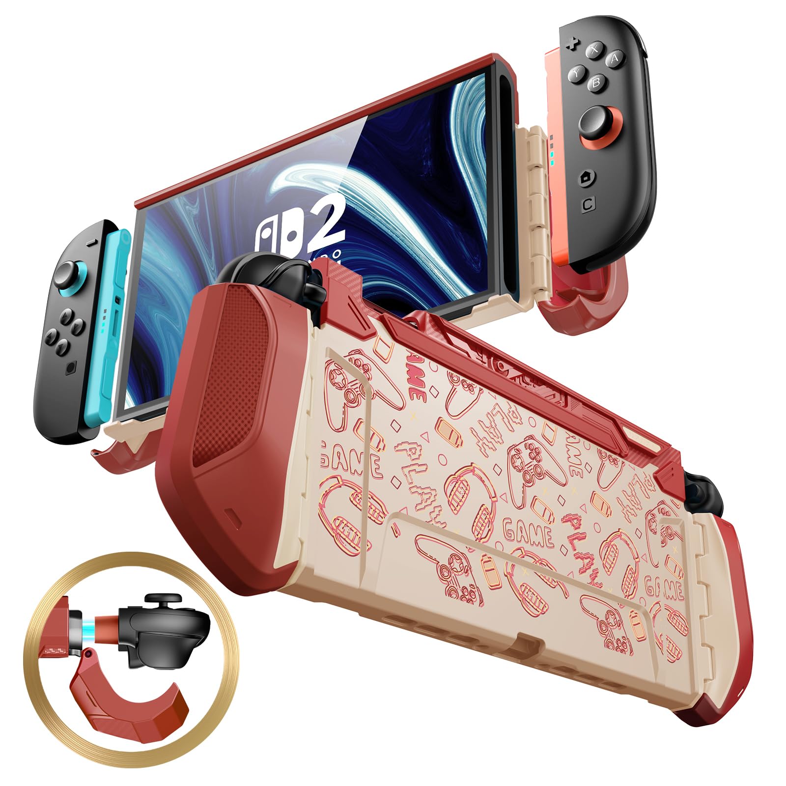 Mumba Nintendo Switch 2 Case with TPU Grip
