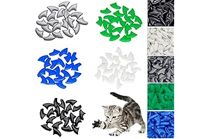 100-Piece Cat Nail Caps for Boy Cats, XS Size