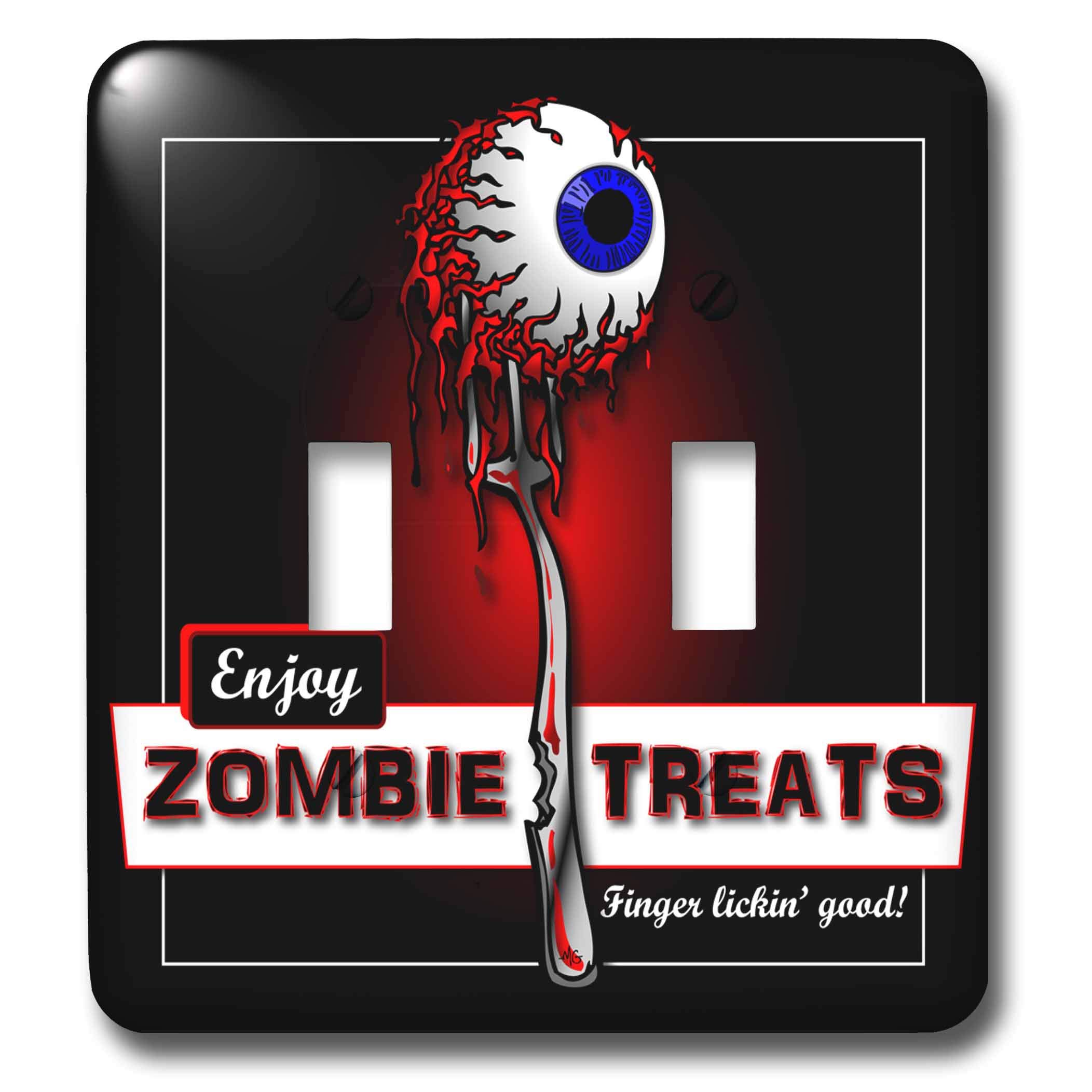 Interrupteur à baïonnette 3dRose LSP_25578 Zombie Treats 2 noir