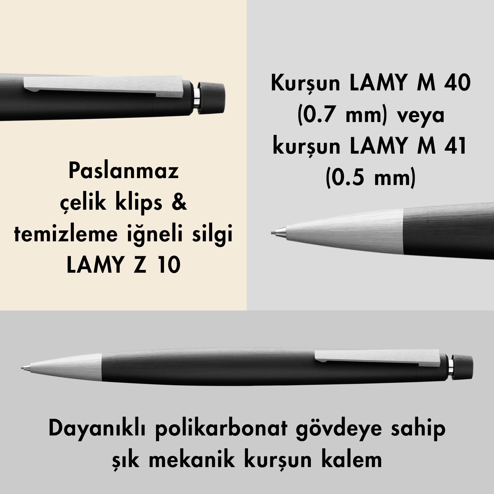 Lamy 2000 Versatil 0,5 Mat Siyah 101-0,5 : Amazon.com.tr: Ofis ve