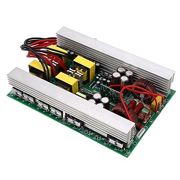 Ubersweet Bare Inverter Board, DC to AC Pure Sine Wave Inverter Board Circuit Protection Good Heat Dissipation with Switch for Electrical Appliances (DC12V to 220V)