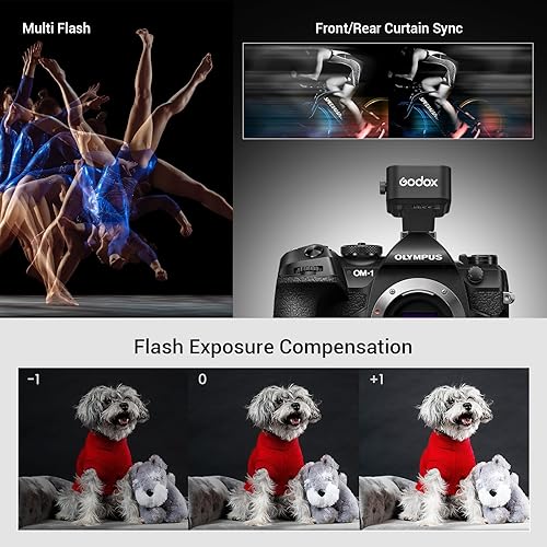 Miniatura 9 de Godox Disparador de flash inalámbrico X3O X3-O TTL para cámara Olympus Panasonic, transmisor de flash inalámbrico de pantalla táctil de 2.4G
