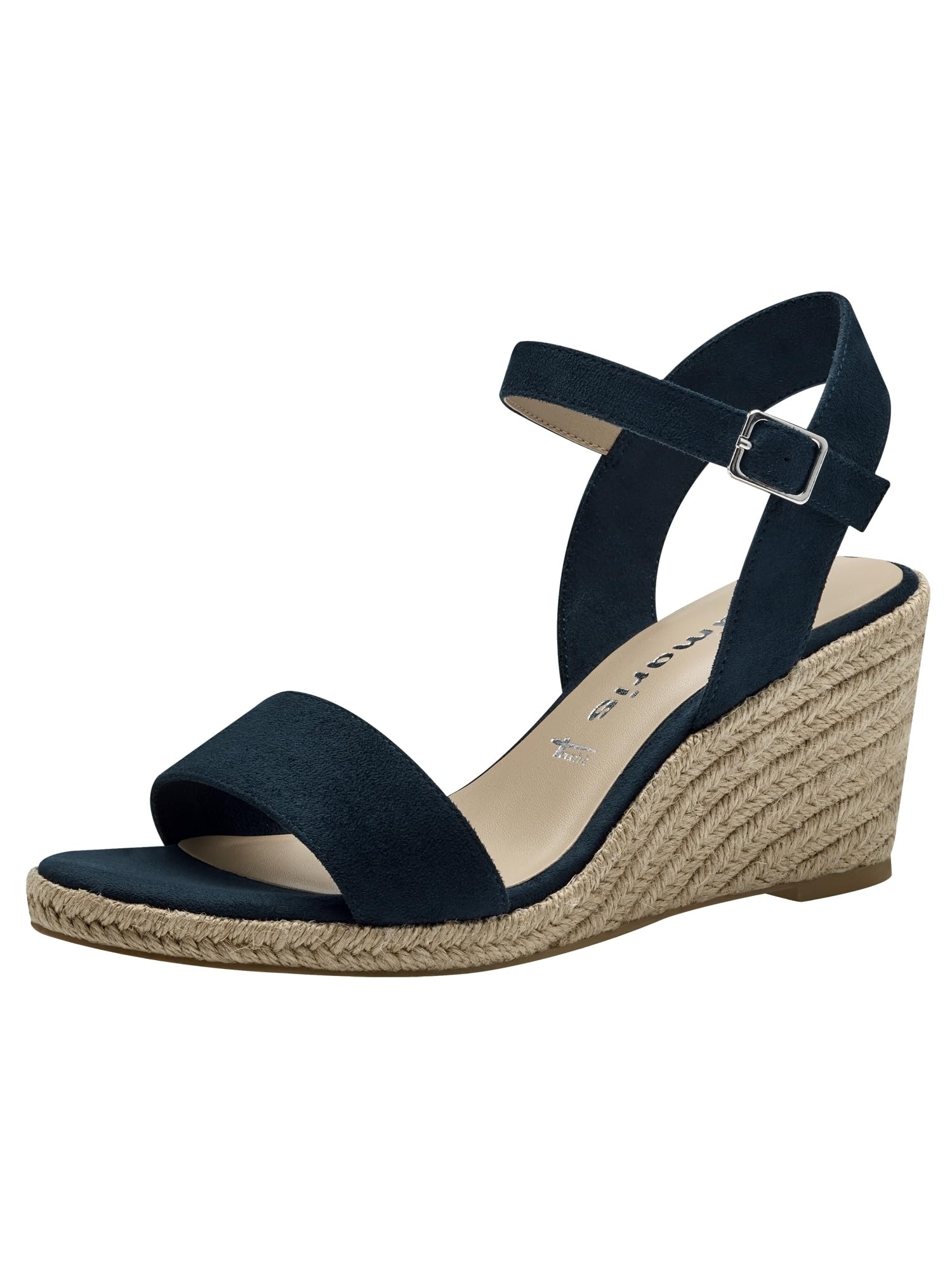 Tamaris Women's Navy Sweet Pea Wedge Heel Sandals Colour: : Size 4