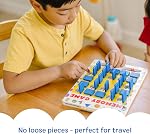 Melissa & Doug Flip-to-Win Portable Wooden Travel Game Board with 25 Flaps & 7 Double-Sided Memory Game Cards—Animals, Colors, Fruits, Shapes & Much More—Preschool Toys for Kids Ages 5+