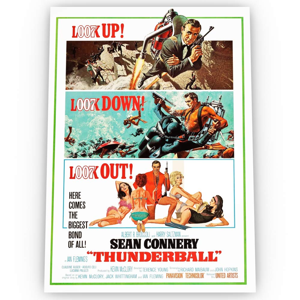 Thunderball POSTER Glossy Borderless of Various Sizes & Frame Option (A3 size 16.5 x 11.7 Inch / 420 x 297 mm, 01)