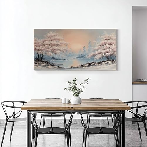 Miniatura 2 de 30"x 60" Large Wall Art Vintage Farmhouse Wildflower Nature Landscape Aesthetic Painting Picture Print on Canvas Wall Art for Living Room Bedroom