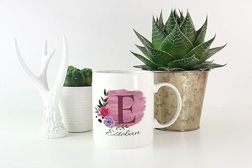 Miniatura 2 de Taza de café personalizada para tus amigos y familiares con inicial y nombre, regalo para todas las ocasiones, cumpleaños, Navidad, regalo de Acción