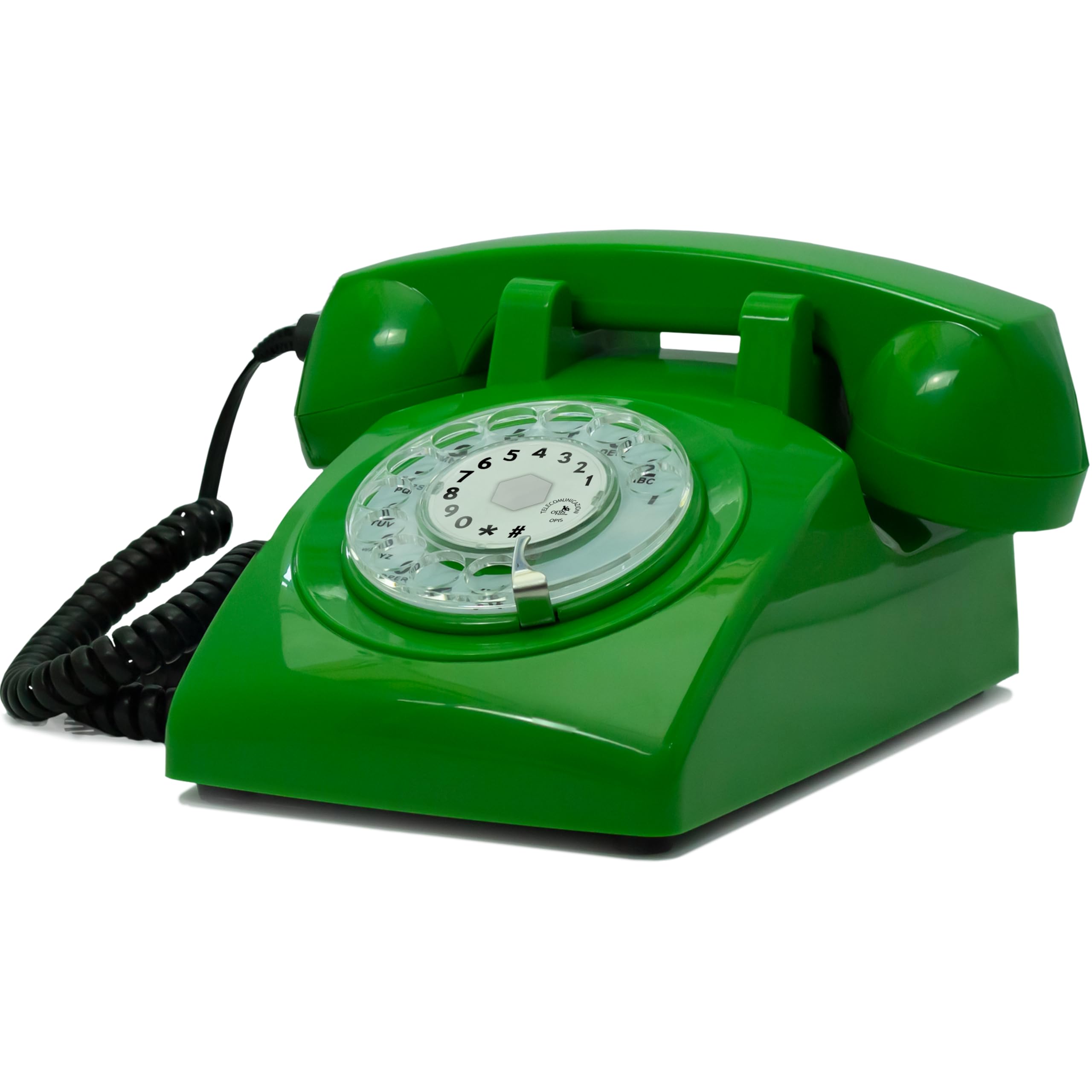 telefono vintage portatile verde anni 60