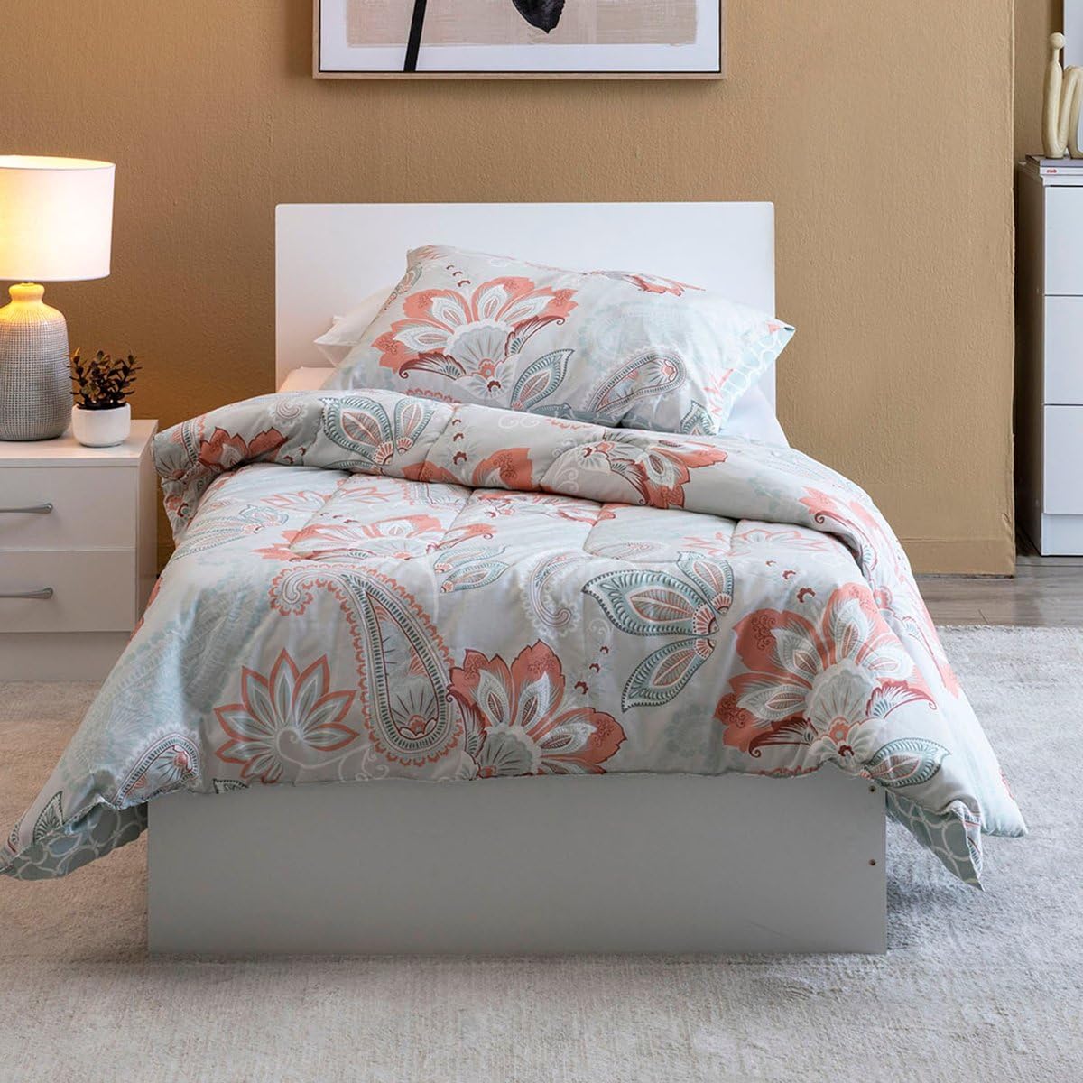 PAN HOMEArlin Single Bed 90X190 Cm White