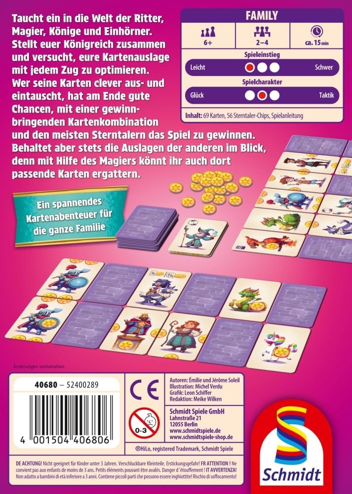 Schmidt Spiele 40680 Hilo, Your Kingdom, Children's Card Game