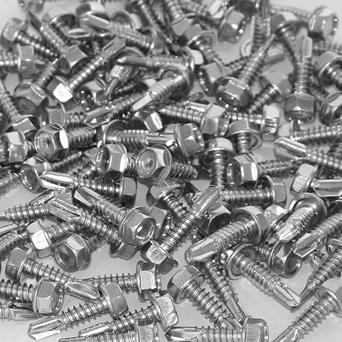 Miniatura 5 de Skywalker Tornillos autoperforantes de 14" x 1" con cabeza de 38" (caja de 100)