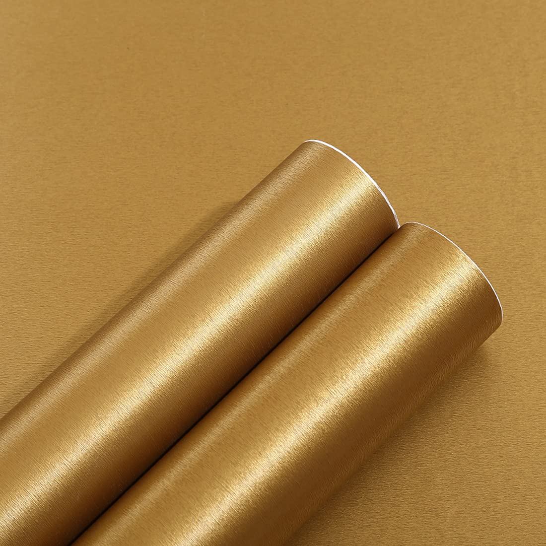 Metal Look Contact Paper 16" x 117" Self Adhesive Stainless Steel Brushed Film Peel and Stick Shelf Paper Drawer Liner for Dishwasher Appliances Refrigerator Dishwasher