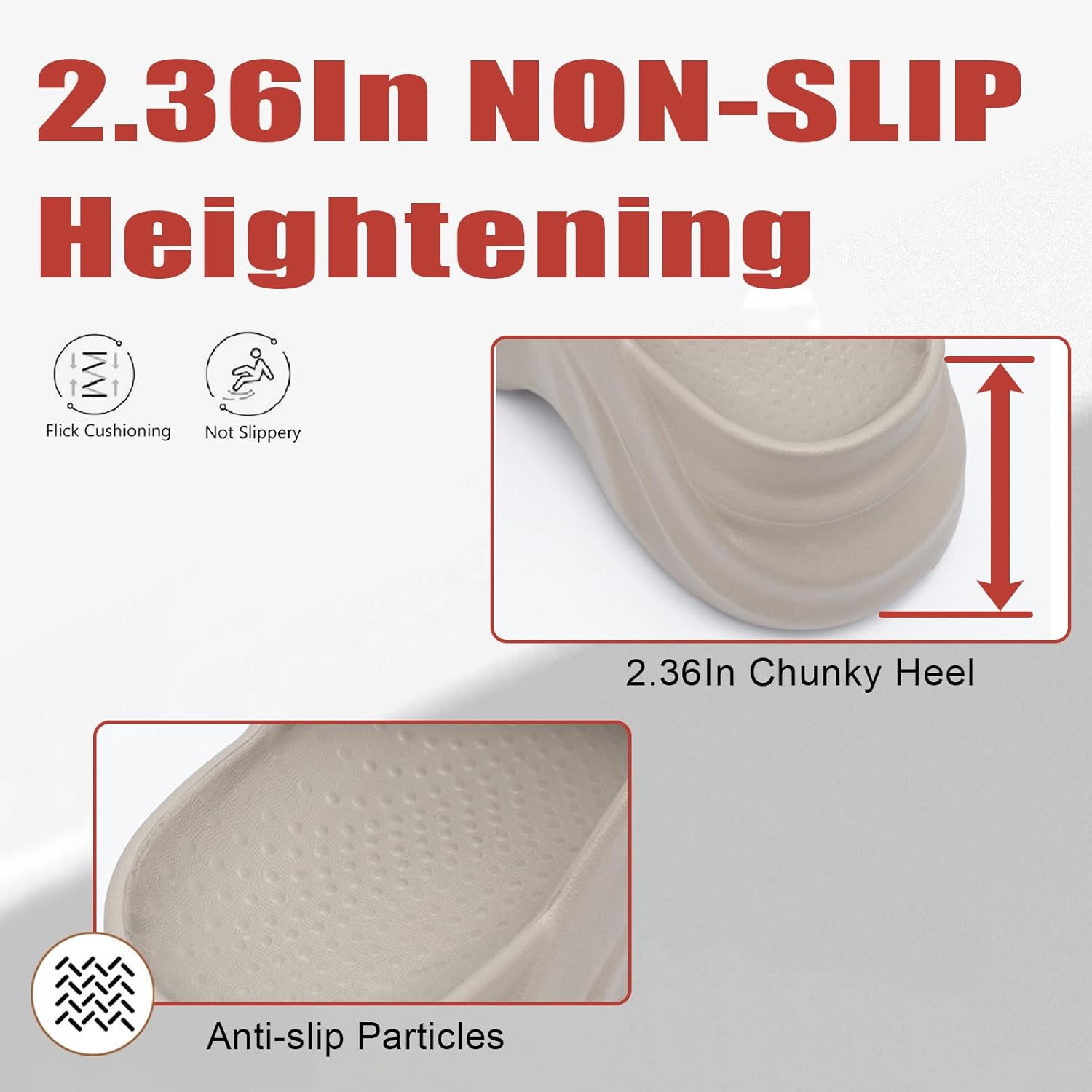 Women's EVA Wave Pattern Platform Height Cloud Slide Sandals Lightly Cushioned Insole Comfortable Chunky Heel Non Slip Slides Summer Pool Beach Garden Indoor Outdoor Dress Slippers