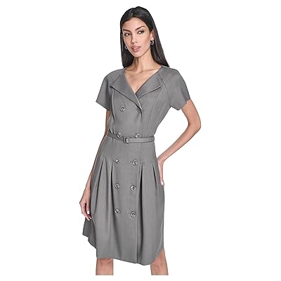 Calvin Klein Melange Suiting Belted Aline Women