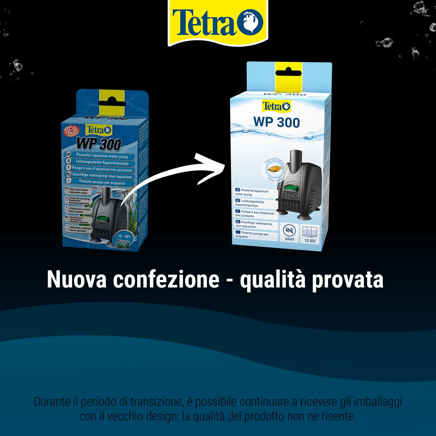 Tetra WP Pompa per Acquari di 10-80 L