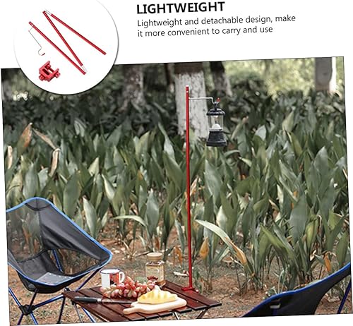 Miniatura 6 de INOOMP 1 juego de metal plegable al aire libre de la aleación de aluminio plegable del soporte ligero