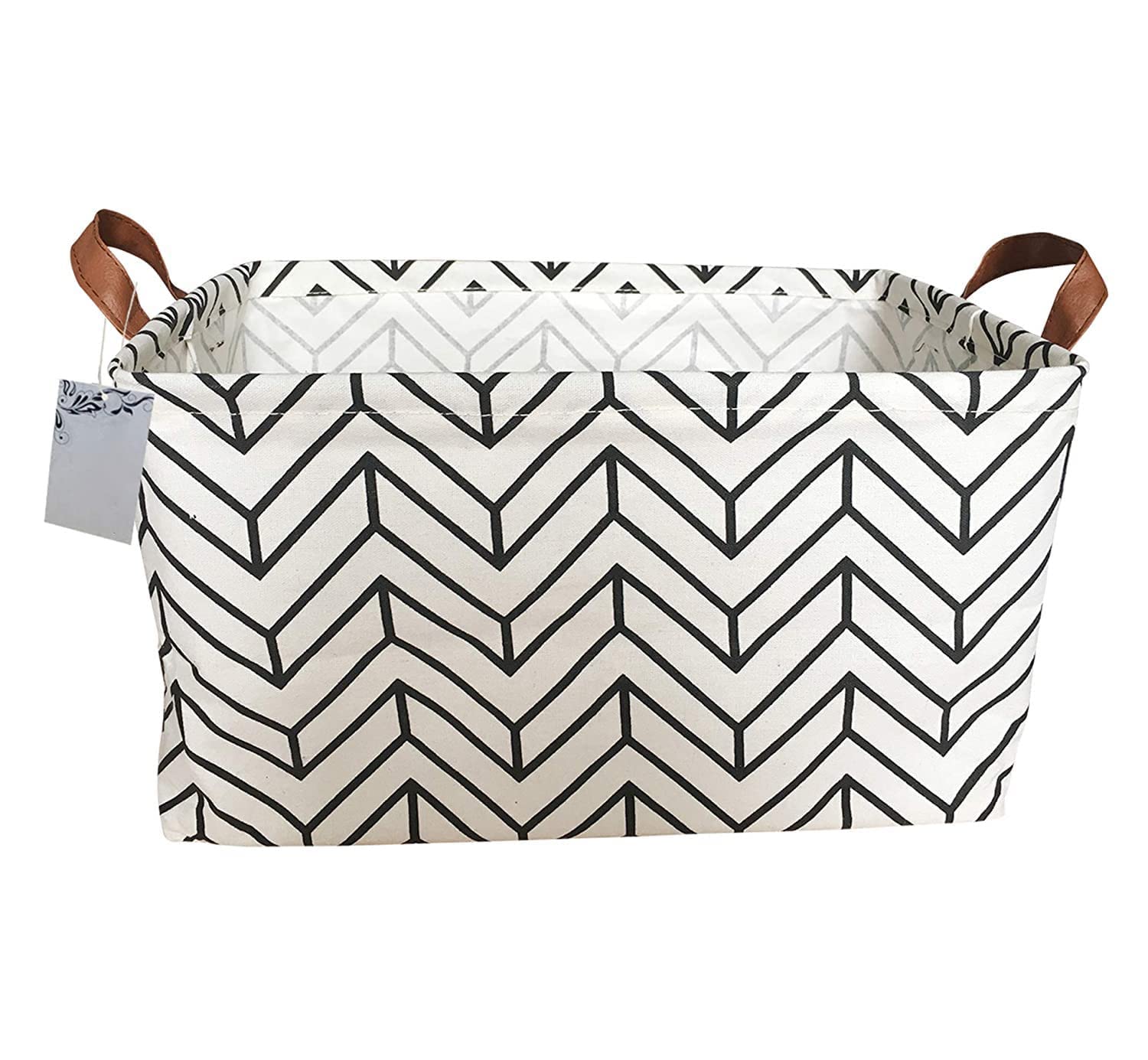 Laundry Basket, Square Canvas Laundry Basket, Waterproof Coated, Lightweight, Durable, Won't Damage Clothes, With Handle, Foldable, Can Be Used To Store Clothes, Toys, Food, Books, And More, White