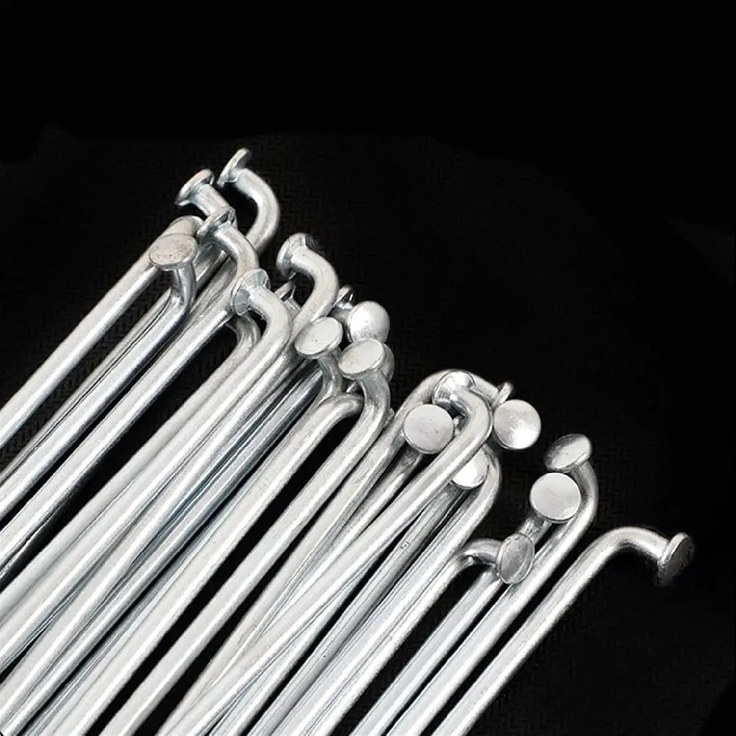 Raggi Bicicletta Raggi for Bici for Bicicletta elettrica in Argento 13G Diametro 2.2mm Lunghezza 100-290mm 45 Acciaio + Capezzoli 36 pz/Lotto
