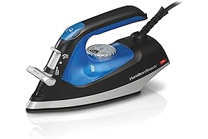 Hamilton Beach Iron and Garment Steamer 1200W 2-in-1 Powerful Iron Steamer