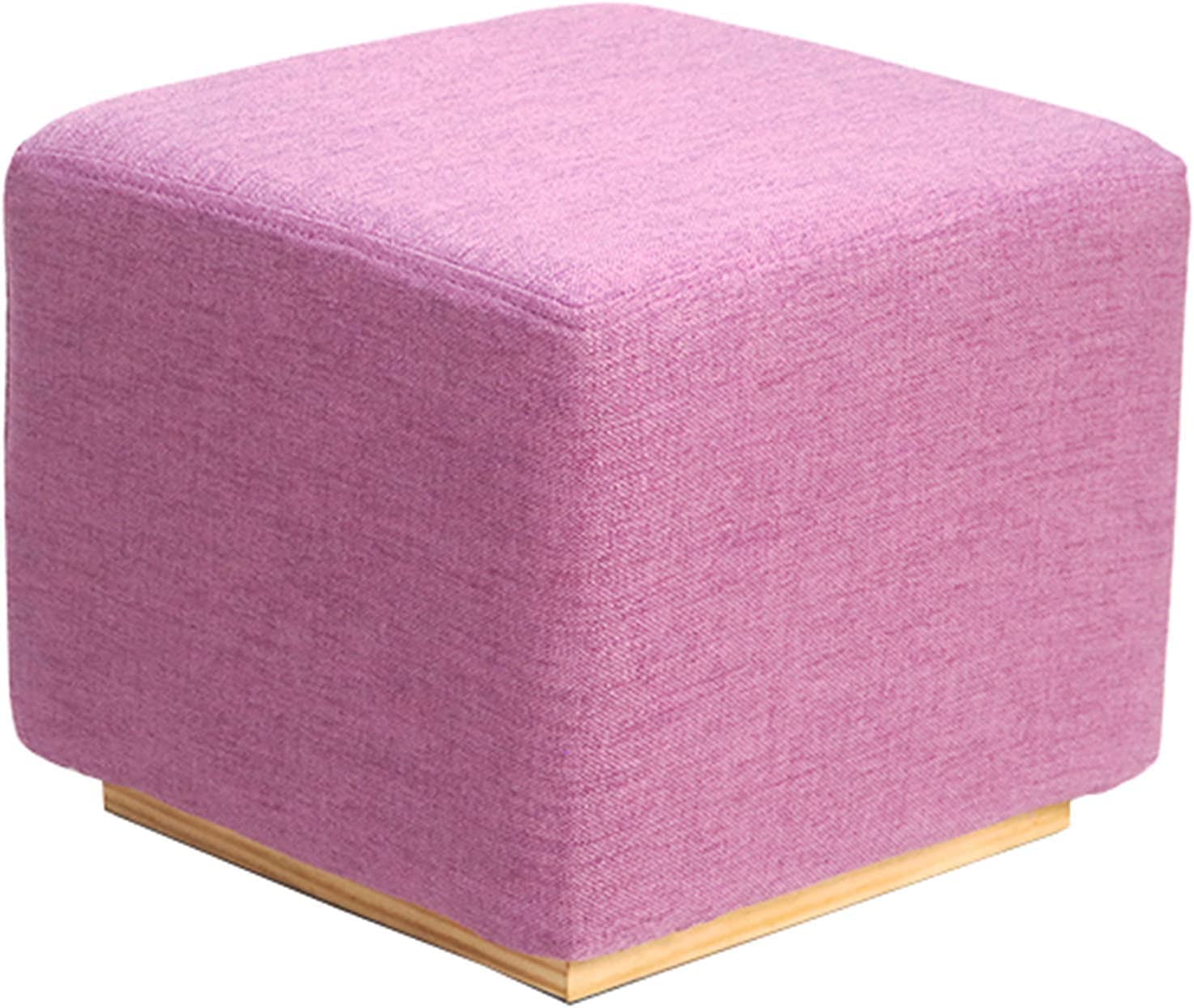 LMMIAOZ Padded Foot Stool with Modern Upholstered Seat
