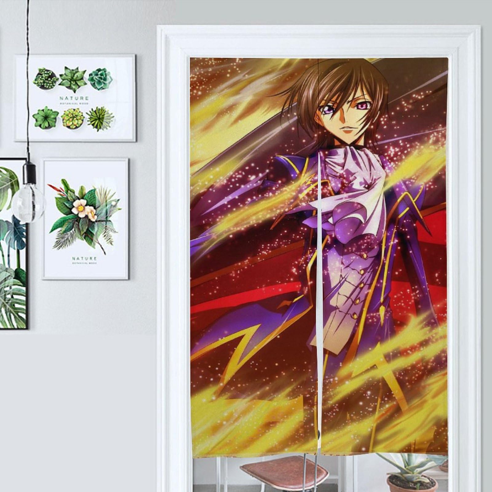 Amazon.co.jp: 暖簾 Code Geass コードギアス反逆のルルーシュ ブルー