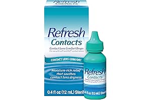 Refresh Contacts Eye Drops for Contact Lens Comfort in Blue (0.4 Fl Oz, Sterile)
