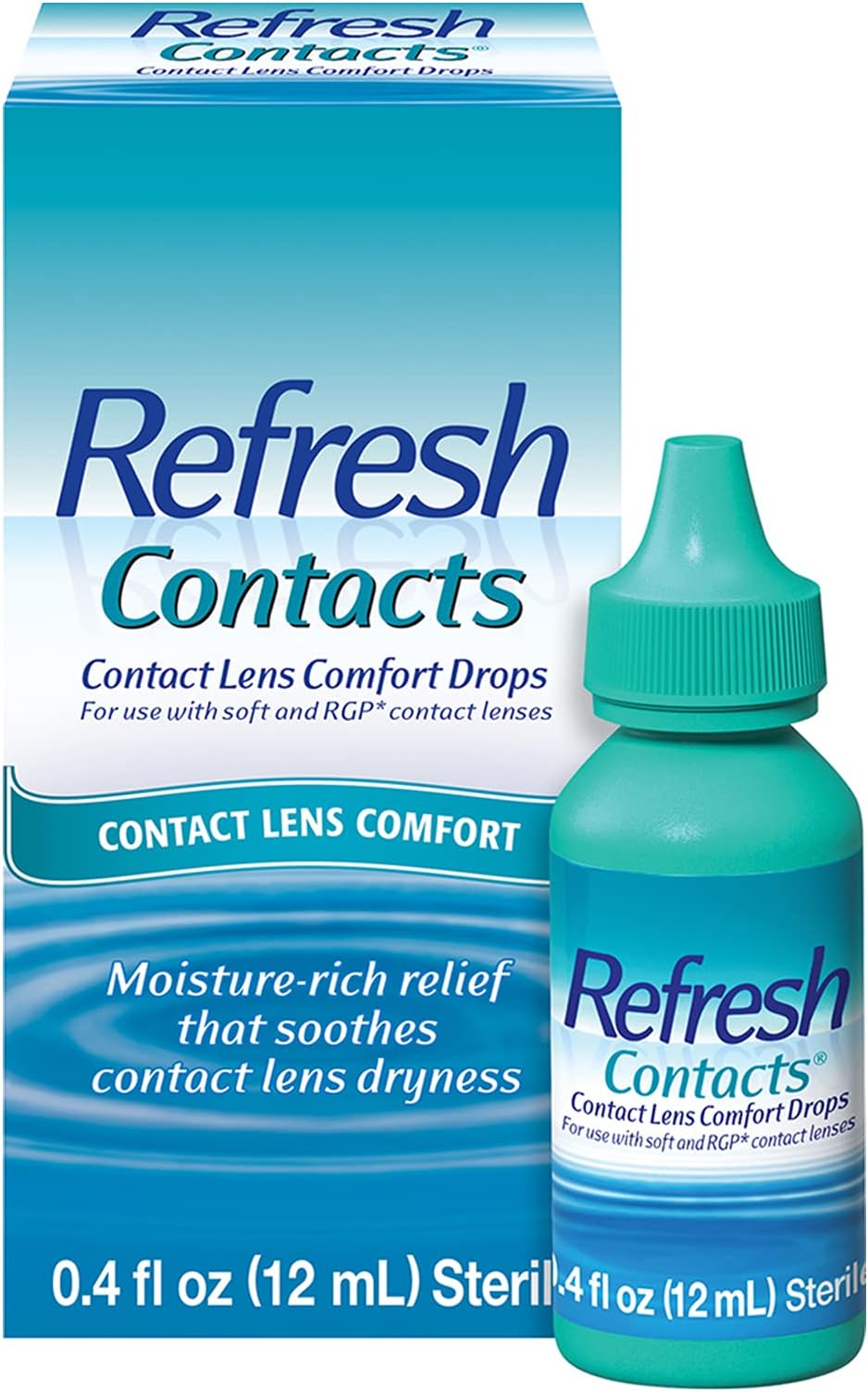 Contacts Contact Lens Comfort Drops, 0.4 Fluid Ounces (12 ml)