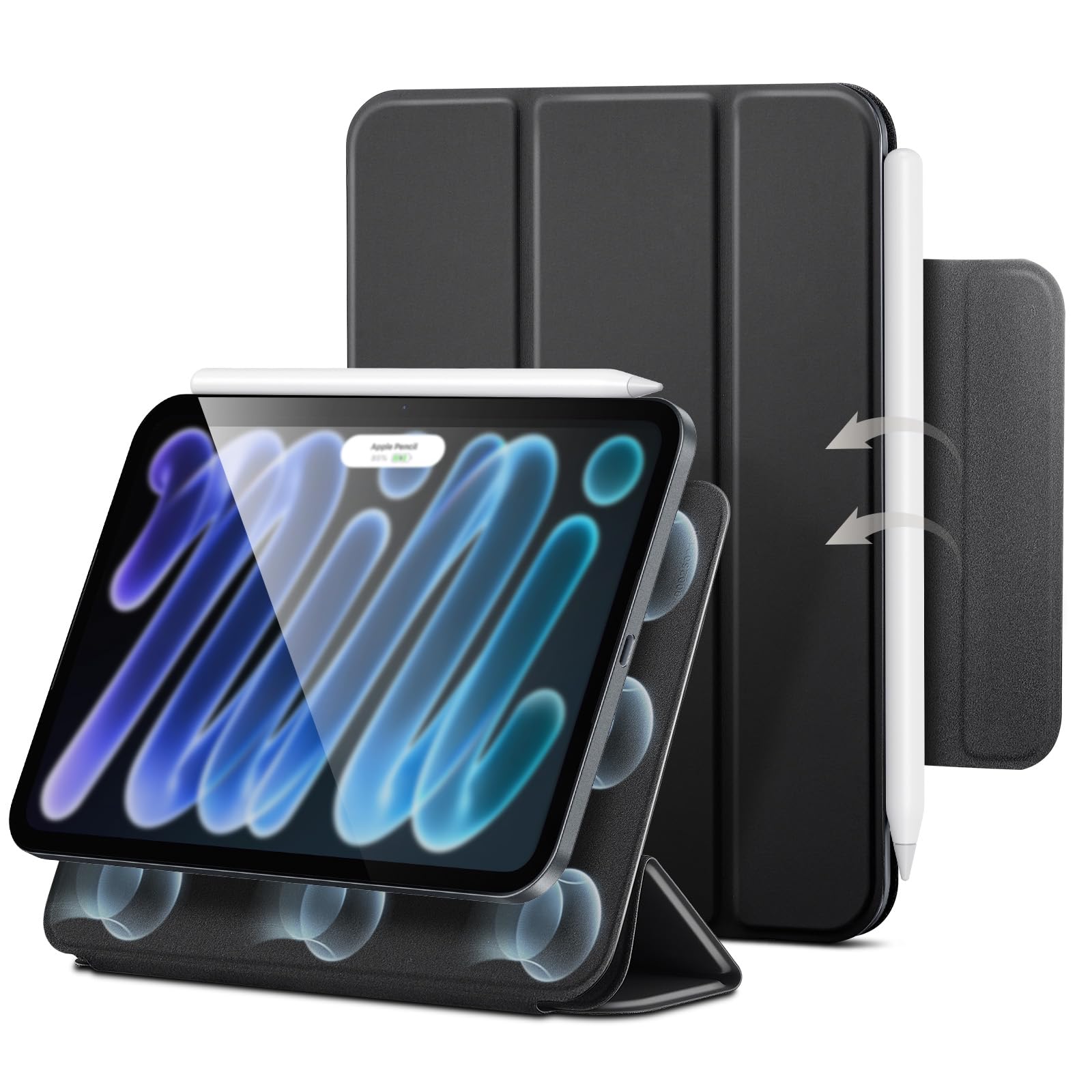 ESR for iPad mini A20 Pro/8th Gen (2026) Case, Rebound Series, Black