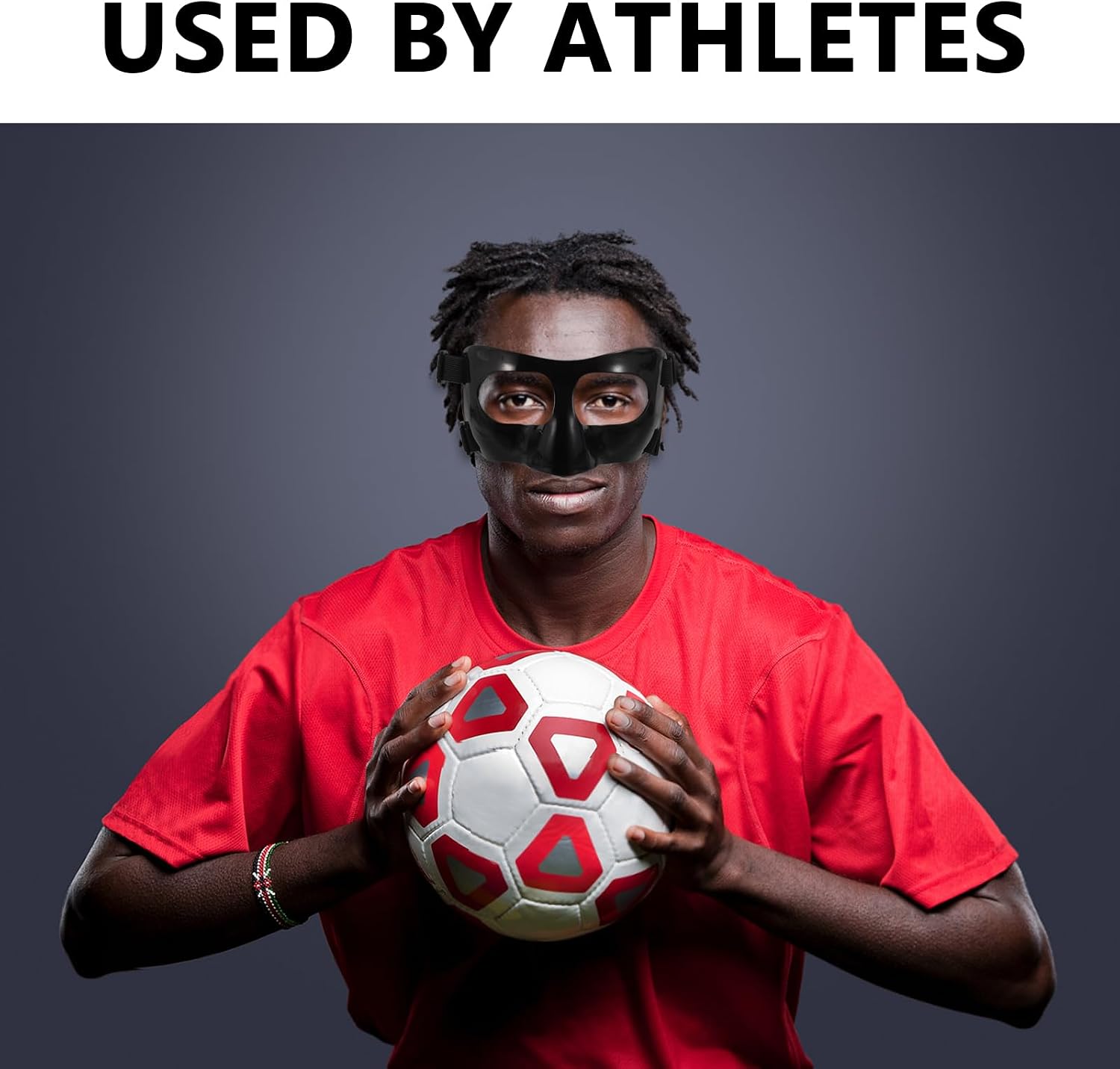 Nose Mask Guard for Softball Basketball Face Mask Guard for Broken Nose with Padding to Protect Youth Teenagers Men Women Black