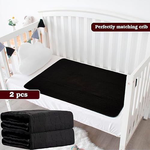 Miniatura 4 de Almohadillas de cama lavables e impermeables para portabrocas para incontinencia, 35 x 60 pulgadas, reutilizables, almohadillas para incontinencia