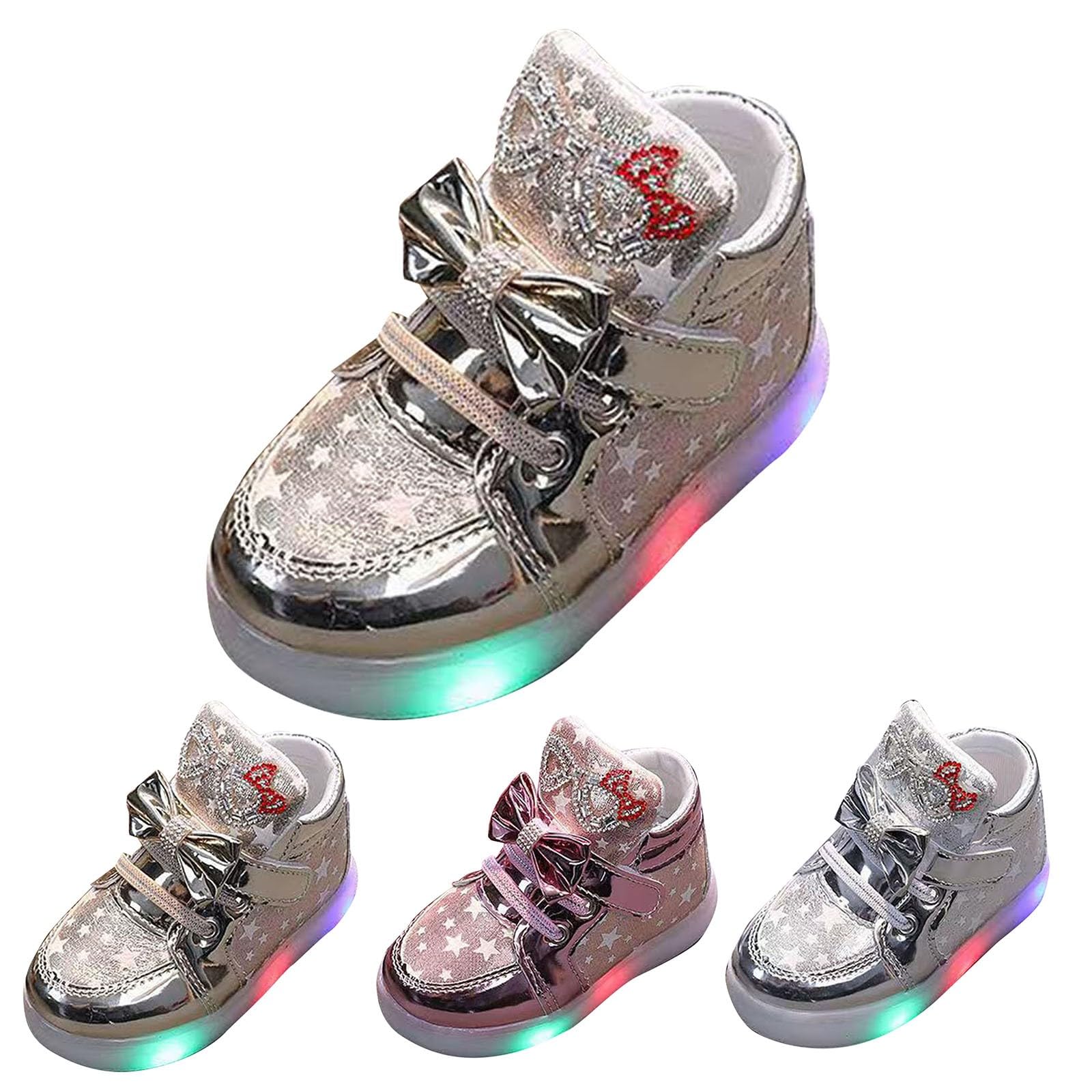 Zapatillas para niños y niñas, con mariposa, elegantes, planas, cómodas, transpirables, ligeras, con plataforma