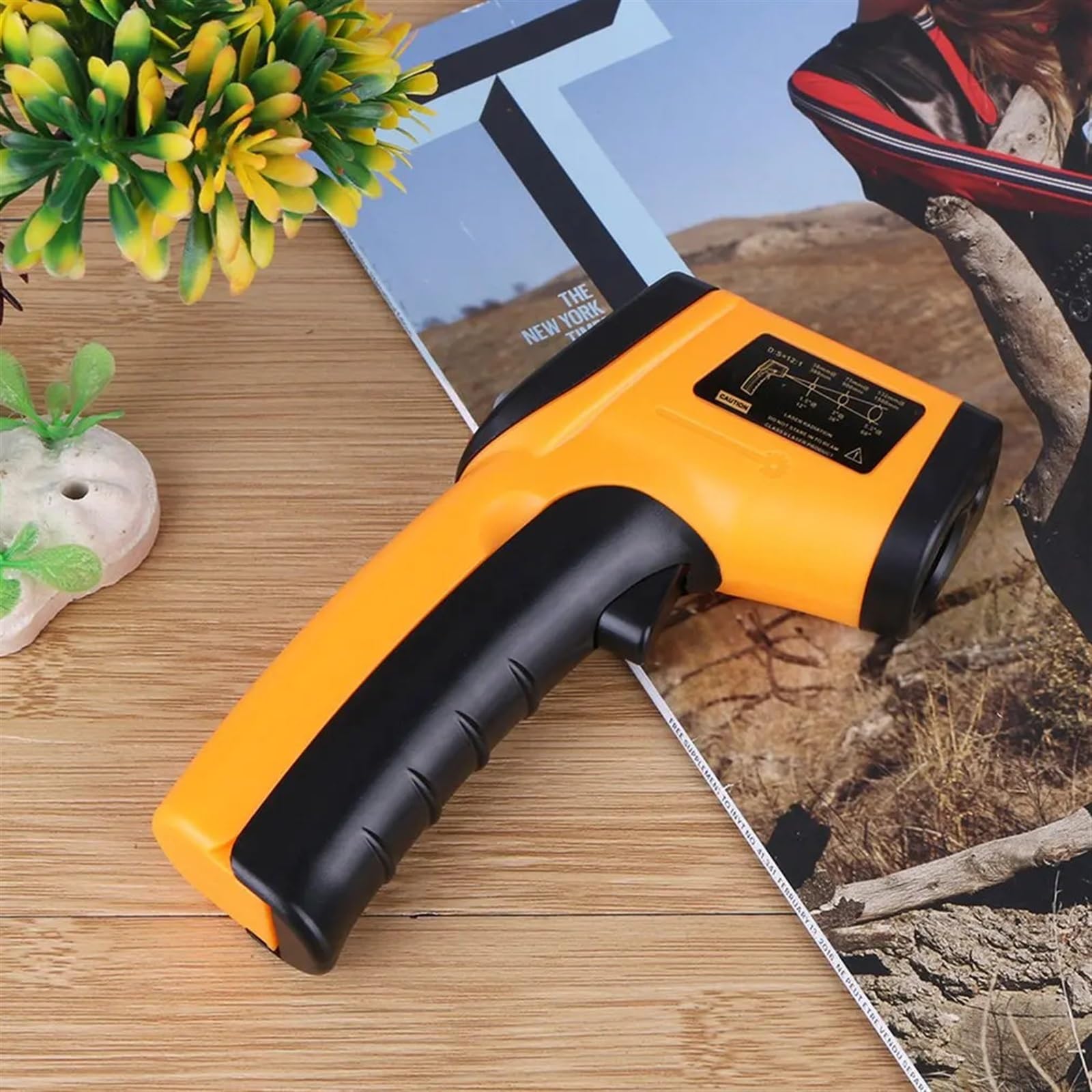 Termometro a infrarossi IR senza contatto portatile Pirometro laser LCD digitale Misuratore di temperatura superficiale Pistola Imager Retroilluminazione (Color : 2)