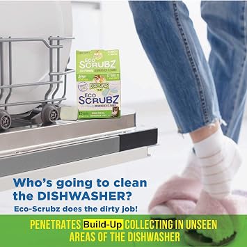 Eco-Gals Unscented Dishwashing Machine Cleaner and dishwasher clean/dirty indicator combo kit