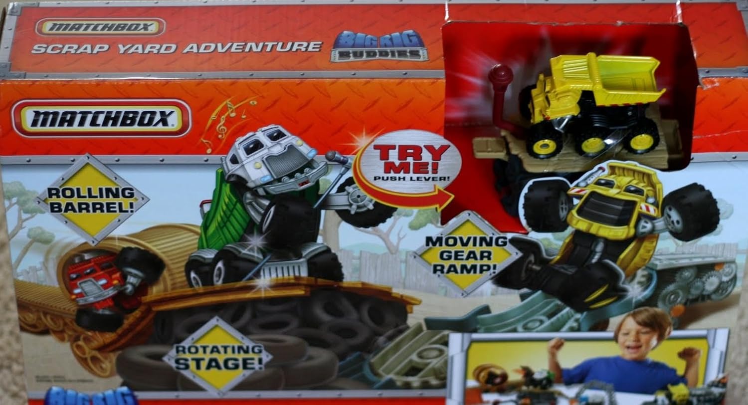 Matchbox Big Rig Buddies Scrap Yard Adventure Playset Amazon.in Toys