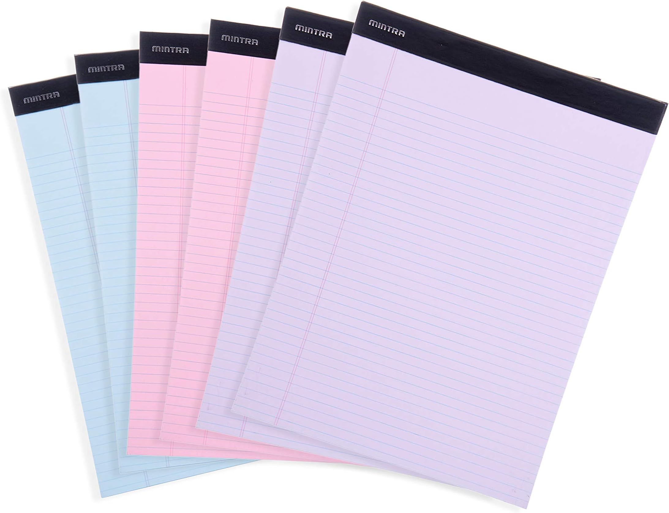 Jetec 6 Pcs Legal Pads 11 x 9.5 Inch College Ruled Notepad