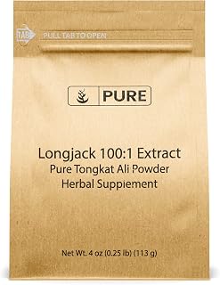 Pure Original Ingredients Longjack Extract (4oz) Tongkat Ali, Vegan and Gluten-Free