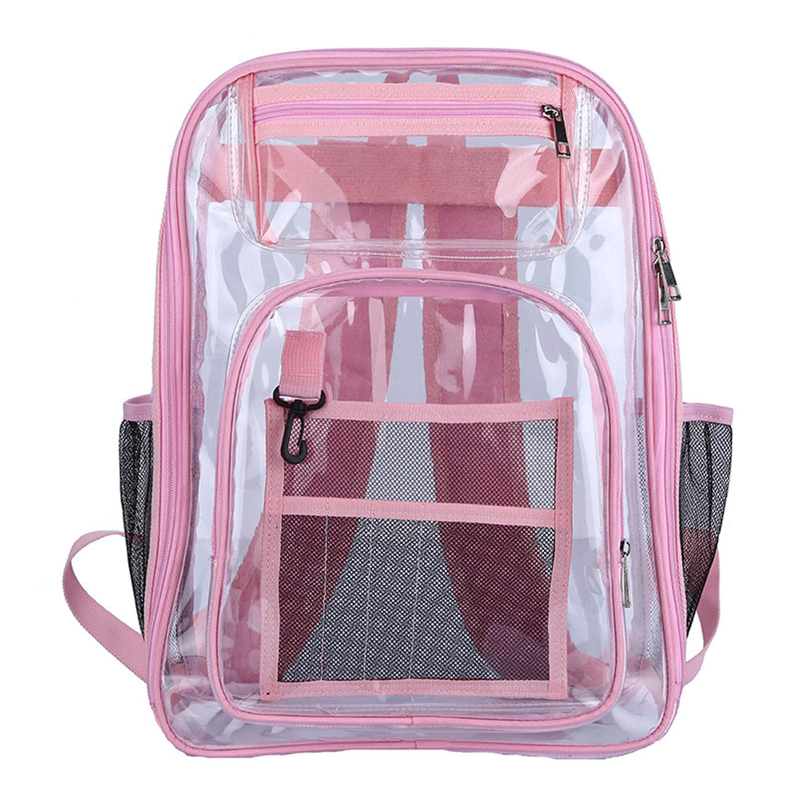 MICFENY Clear School Bag See Through Laptop Backpack Large Capacity Travel Daypack Book Bags for Teenagers