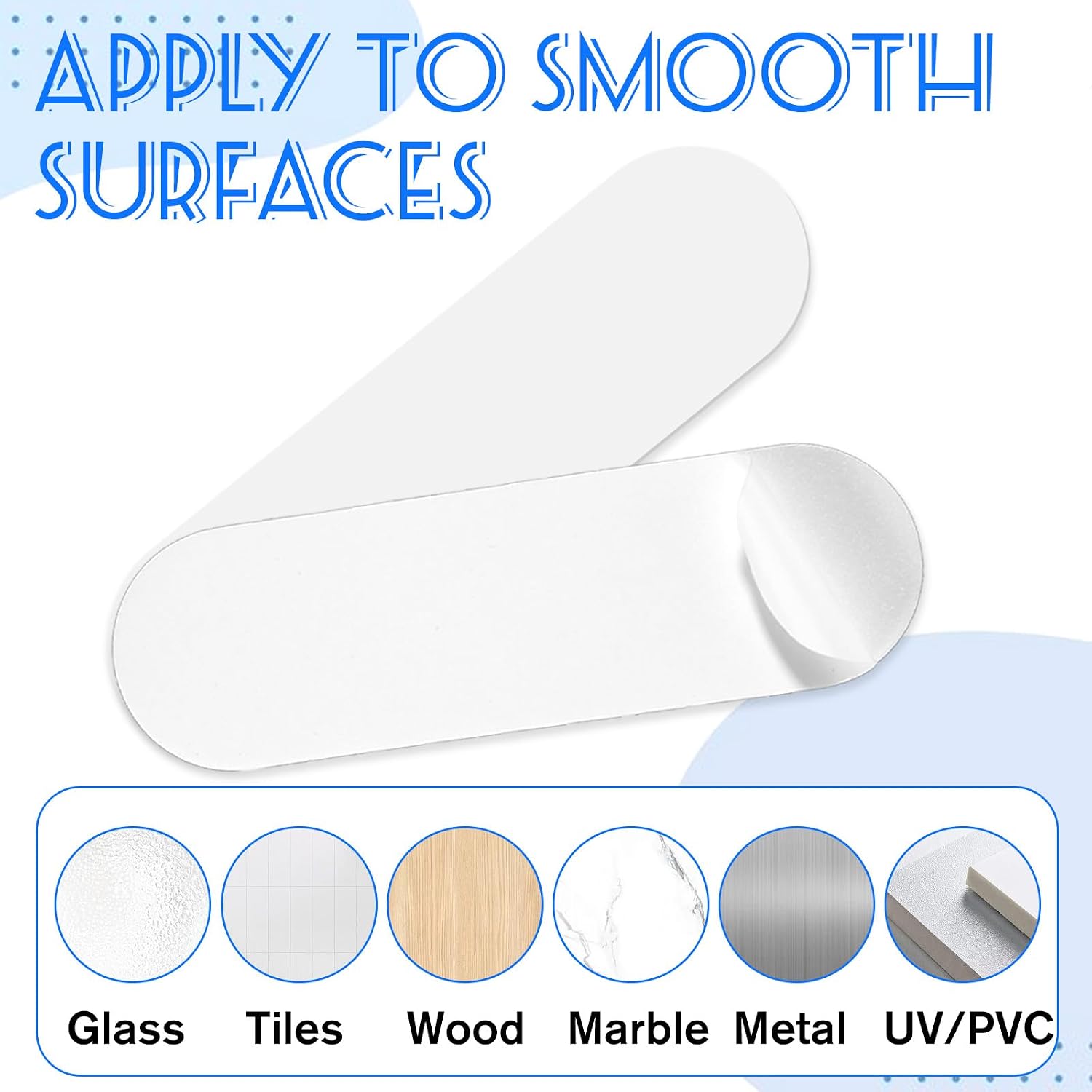Paper Towel Holder Self Adhesive Strips 10 Pack 5.7 x 1.7 Inch